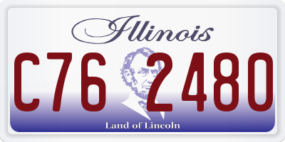 IL license plate C762480