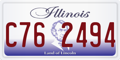 IL license plate C762494
