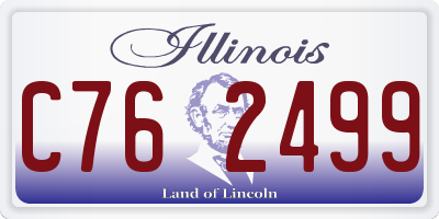 IL license plate C762499