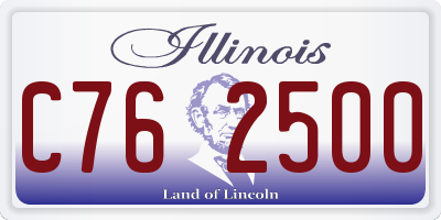 IL license plate C762500
