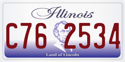 IL license plate C762534