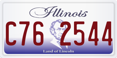 IL license plate C762544