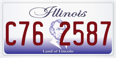 IL license plate C762587