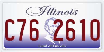 IL license plate C762610