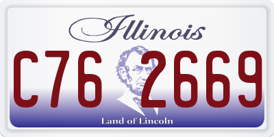 IL license plate C762669