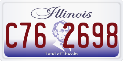 IL license plate C762698