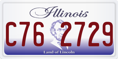 IL license plate C762729