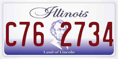 IL license plate C762734