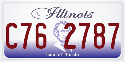 IL license plate C762787