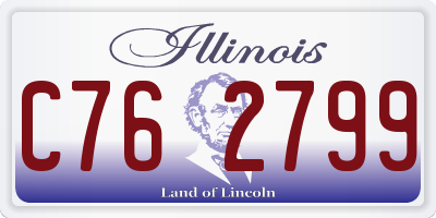 IL license plate C762799