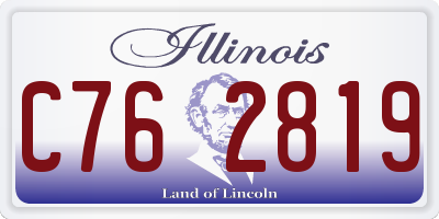 IL license plate C762819