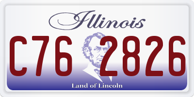 IL license plate C762826
