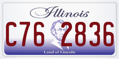 IL license plate C762836