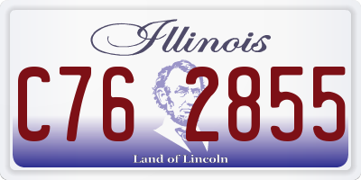 IL license plate C762855