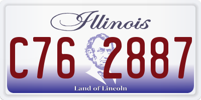 IL license plate C762887
