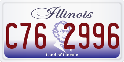 IL license plate C762996