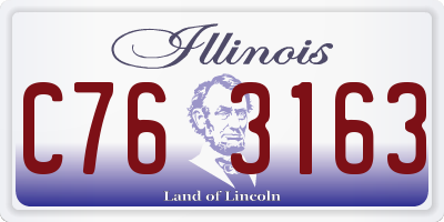 IL license plate C763163