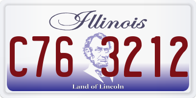 IL license plate C763212