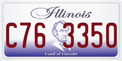 IL license plate C763350