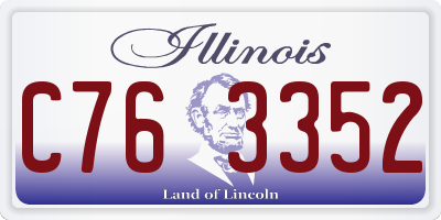 IL license plate C763352