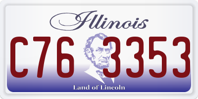 IL license plate C763353