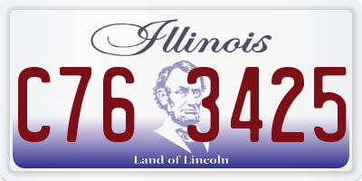 IL license plate C763425