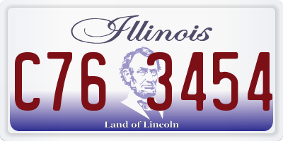 IL license plate C763454