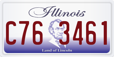 IL license plate C763461