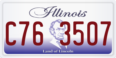 IL license plate C763507