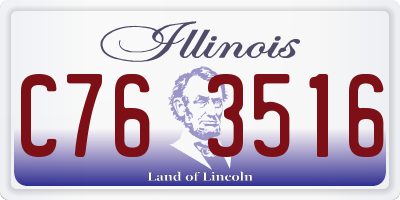 IL license plate C763516