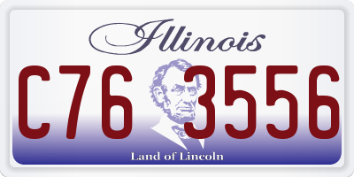 IL license plate C763556