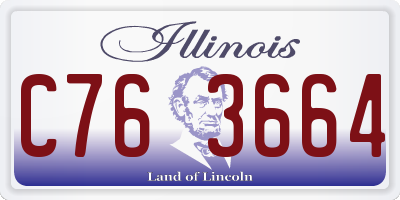 IL license plate C763664