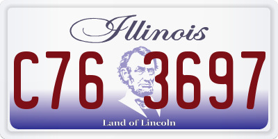 IL license plate C763697