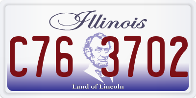 IL license plate C763702