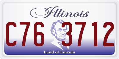 IL license plate C763712