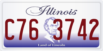 IL license plate C763742