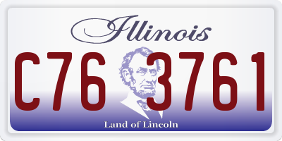 IL license plate C763761