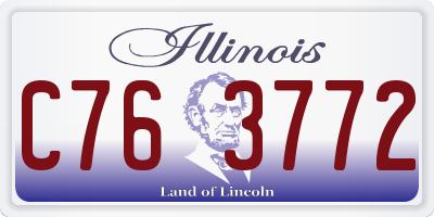 IL license plate C763772