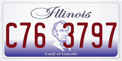 IL license plate C763797