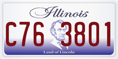 IL license plate C763801