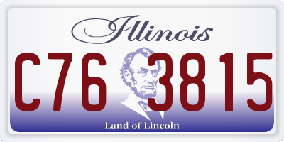IL license plate C763815