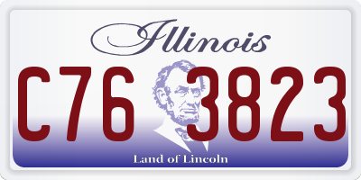 IL license plate C763823