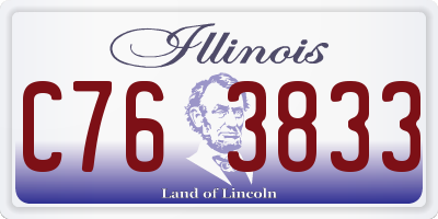 IL license plate C763833