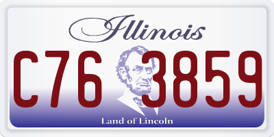 IL license plate C763859