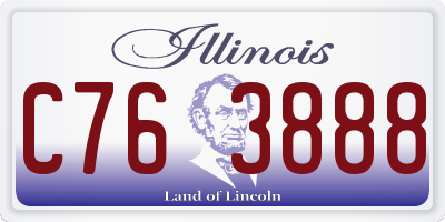 IL license plate C763888