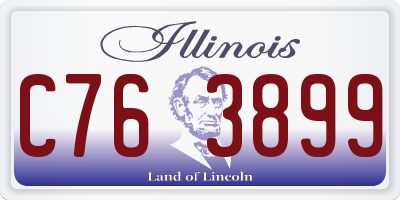 IL license plate C763899