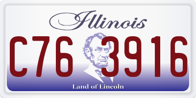 IL license plate C763916