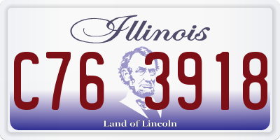IL license plate C763918