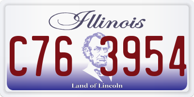 IL license plate C763954
