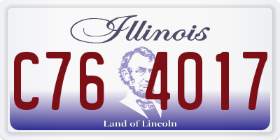 IL license plate C764017